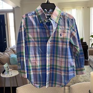 Ralph Lauren 3/3T Plaid Button Down Shirt